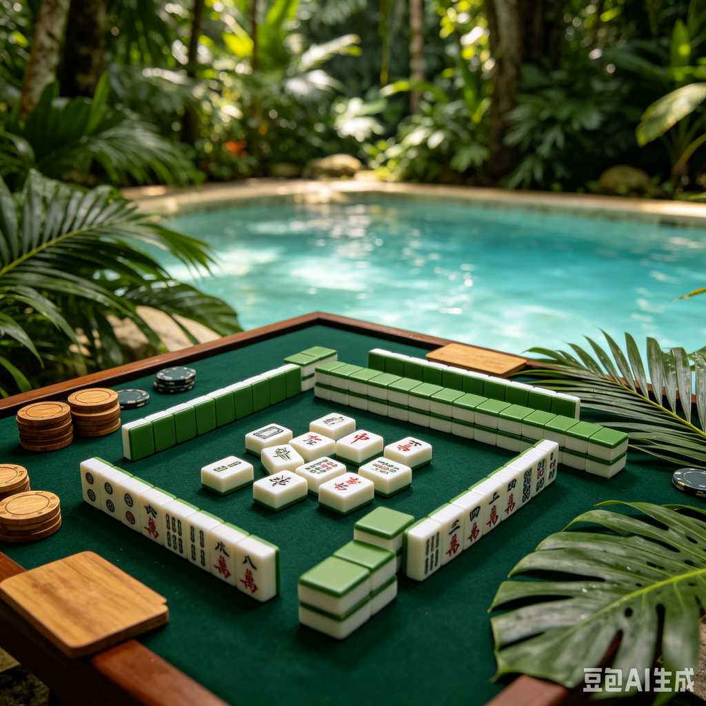 mahjong set for home entertainment
